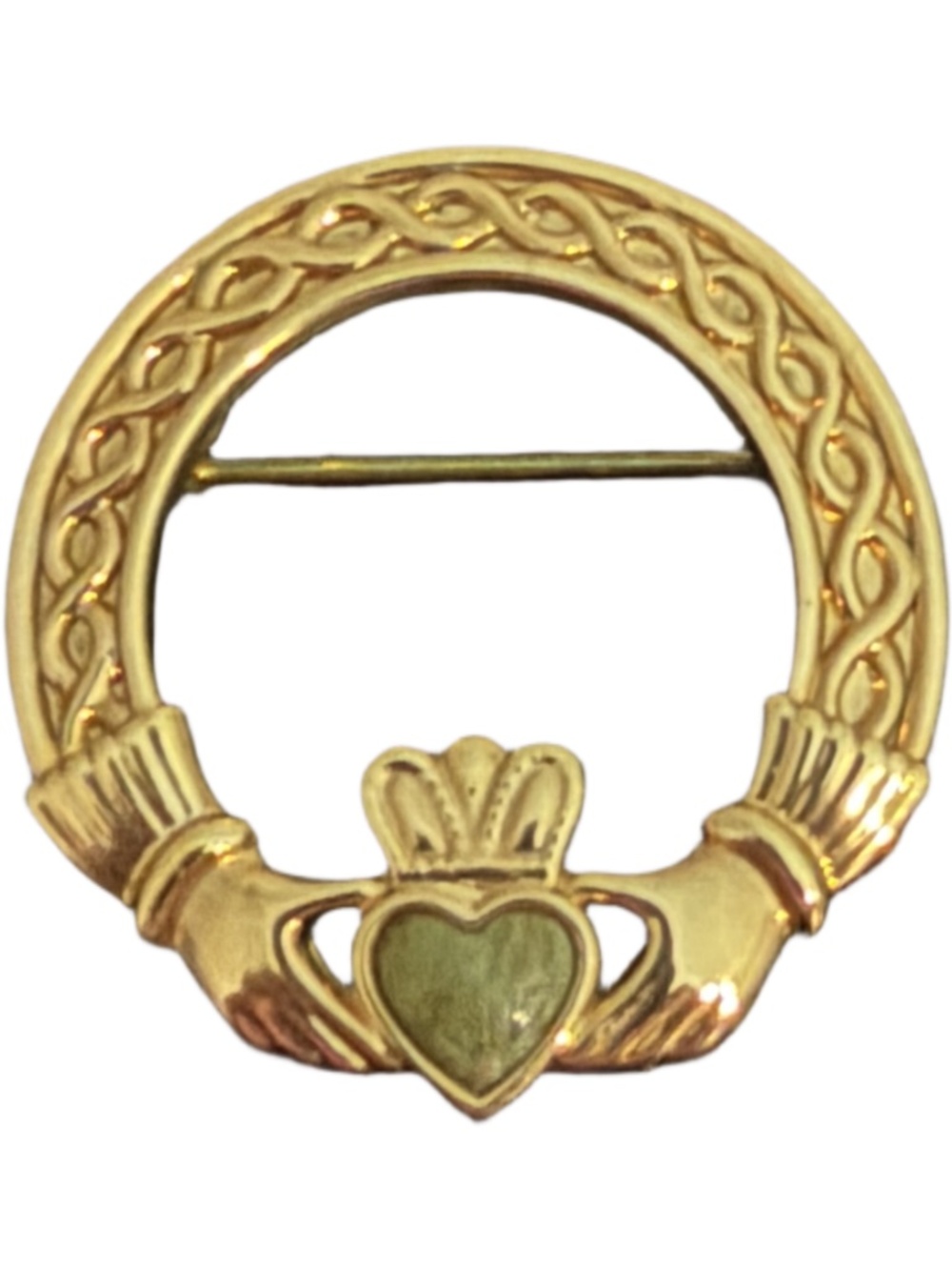 Vintage Sol D'or Claddagh Brooch Pin Irish Ireland